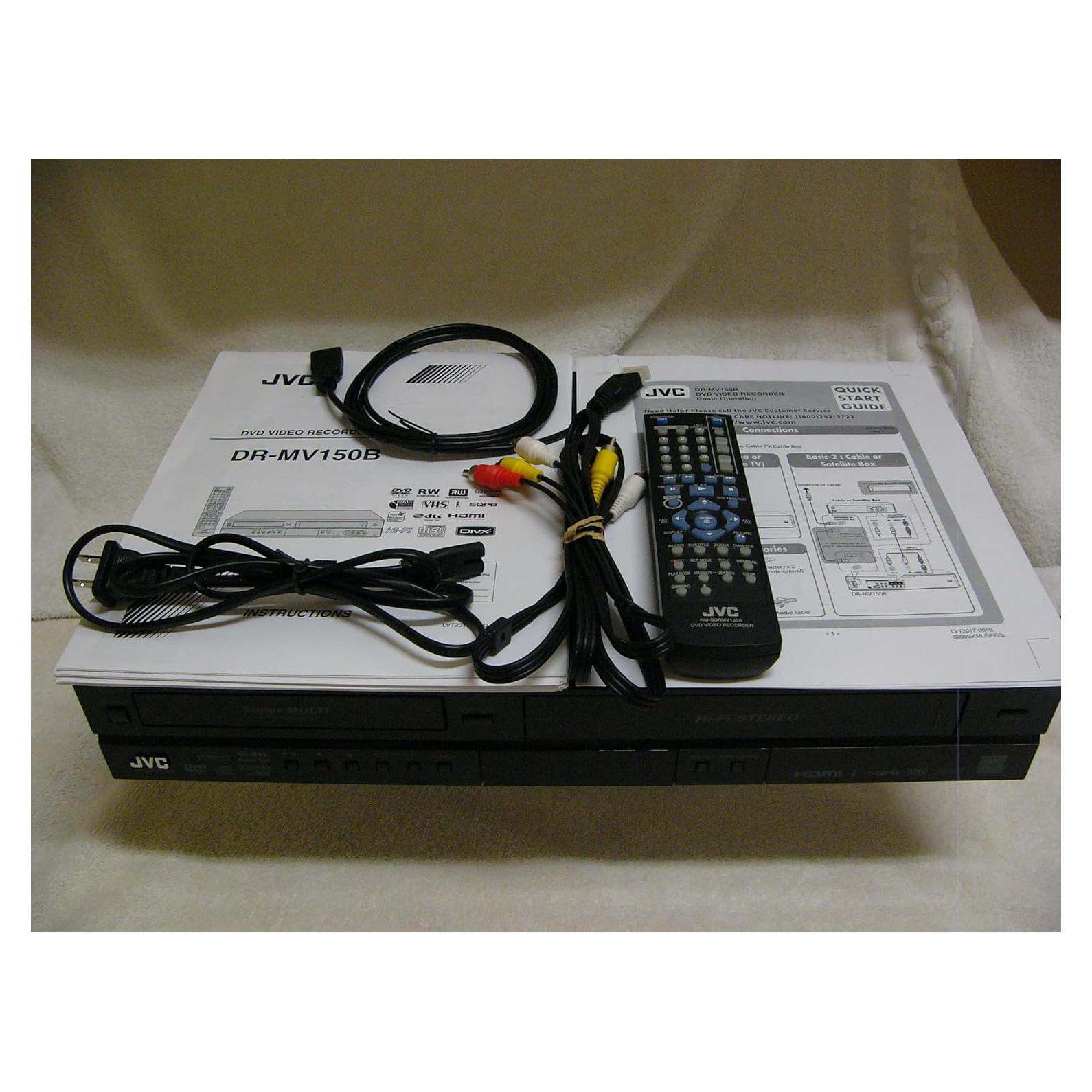 Grabador de VHS y DVD JVC DRM150 con HDMI 1080p