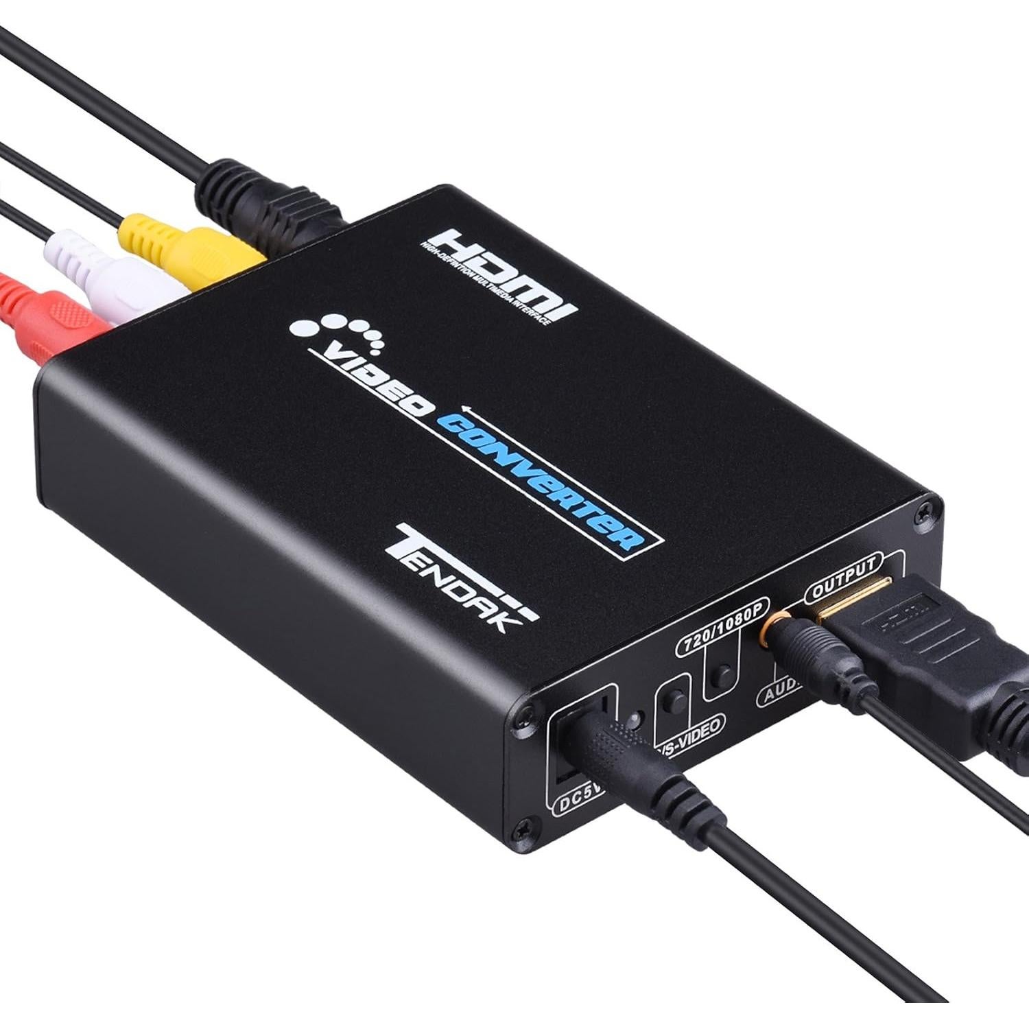 Convertidor HDMI Tendak AV-069-BK RCA S-Video 720P 1080P