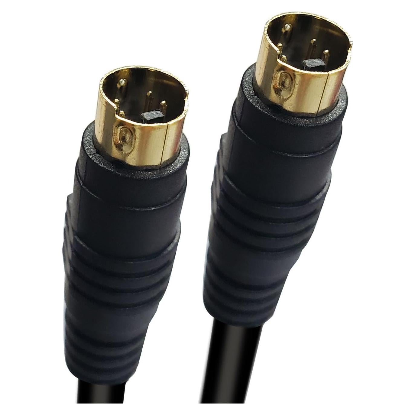 Cable S-Video 1m HTDYOO 4 Pines Macho Dorado para DVD