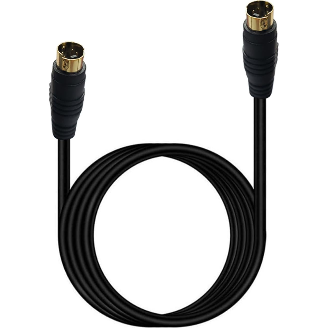 Cable S-Video 1m HTDYOO 4 Pines Macho Dorado para DVD