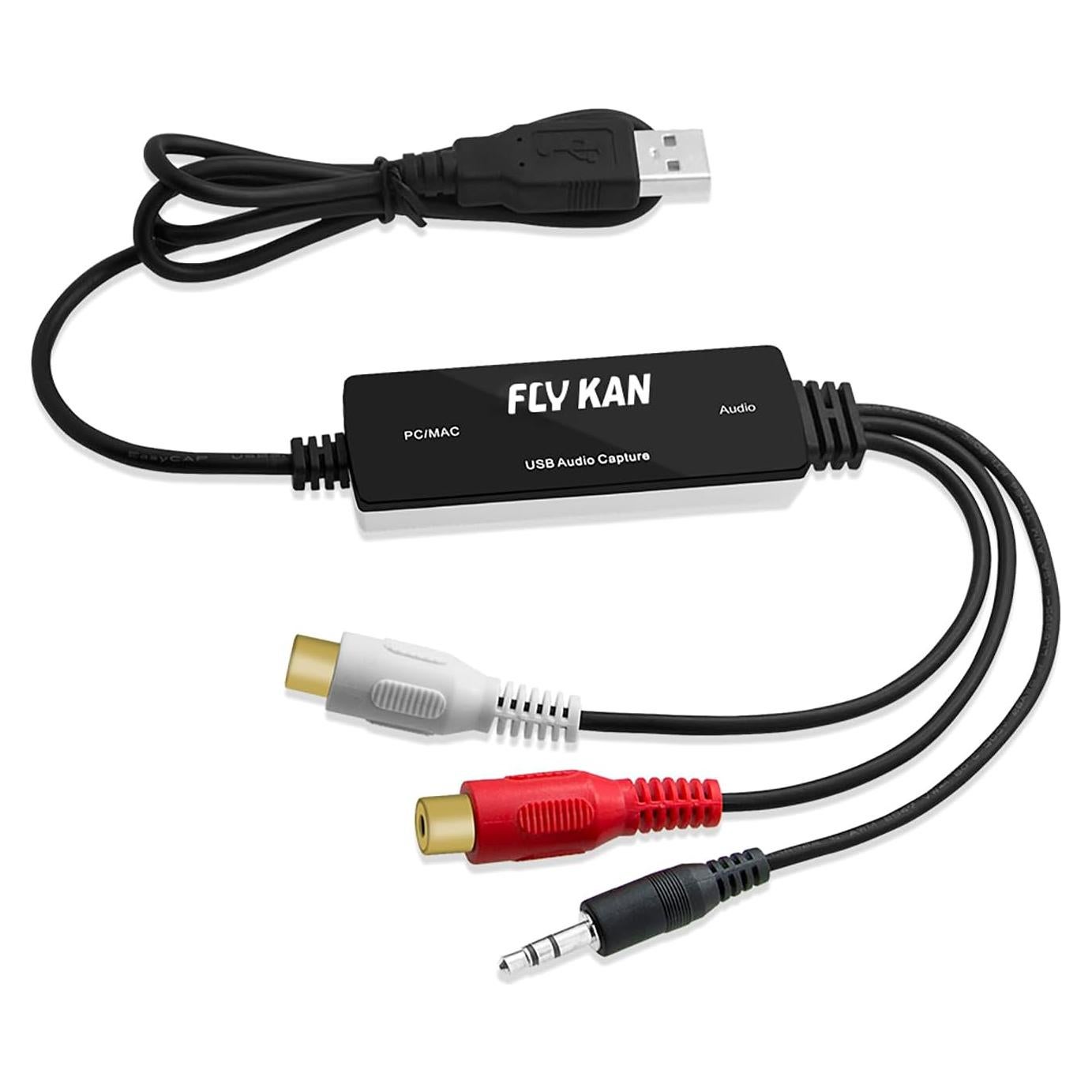 Tarjeta de Captura de Audio USB FLY KAN - Grabador MP3/WAV