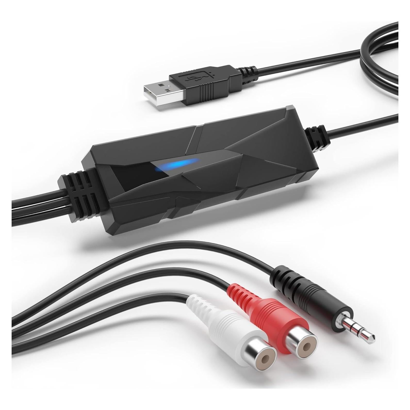 DriverGenius AV202-B Capturador de Audio USB 2.0 a MP3