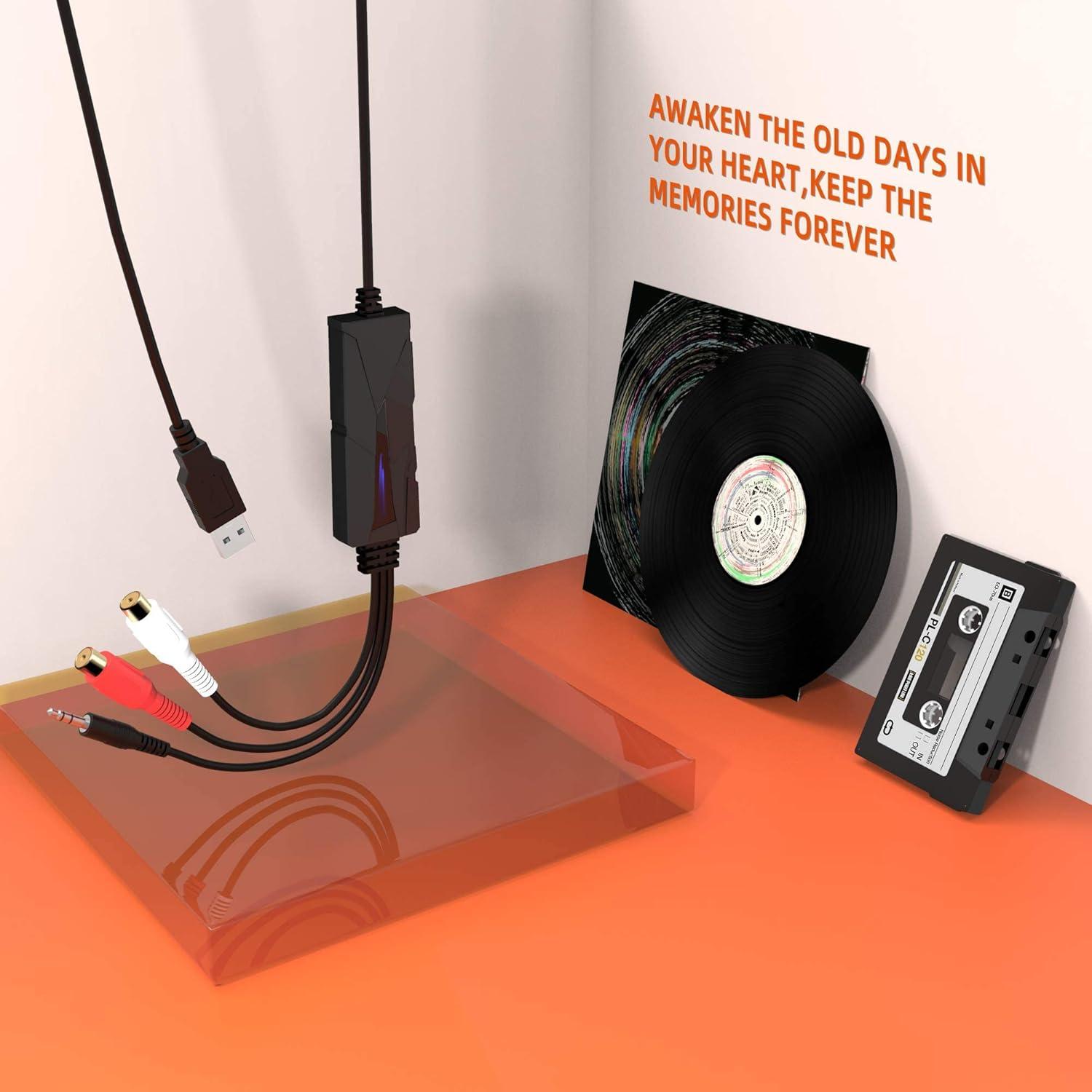 DriverGenius AV202-B Capturador de Audio USB 2.0 a MP3