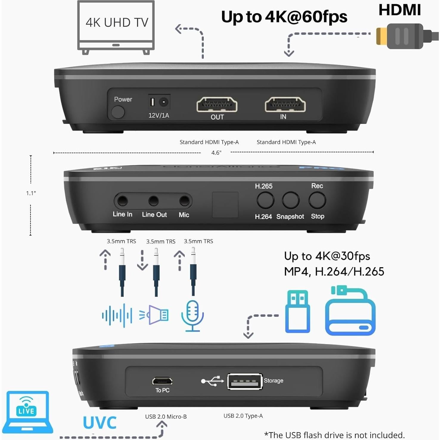 Grabador de Video 4K ClonerAlliance UHD Pro HDMI H.265