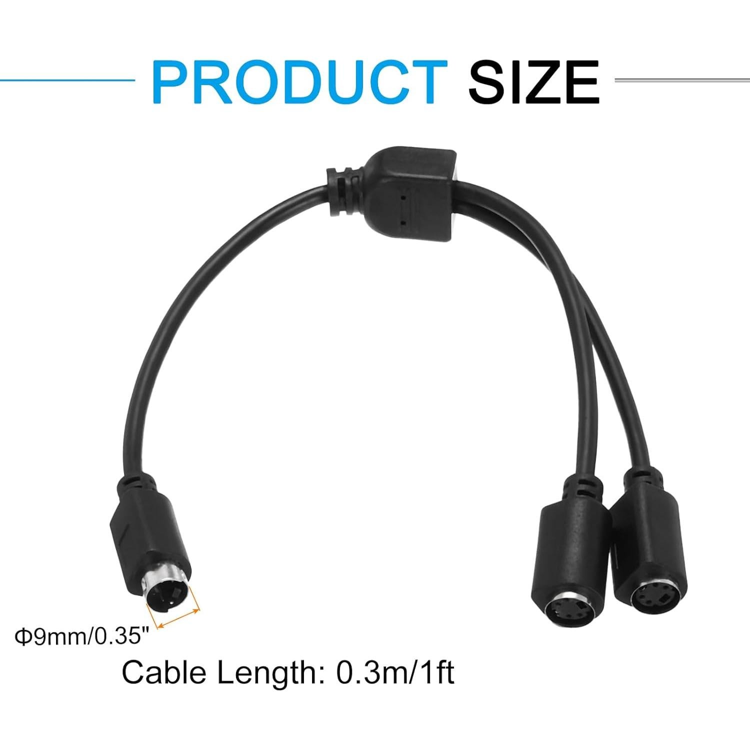 Cable S-Video 0.3m MECCANIXITY 4 Pines Macho a Macho