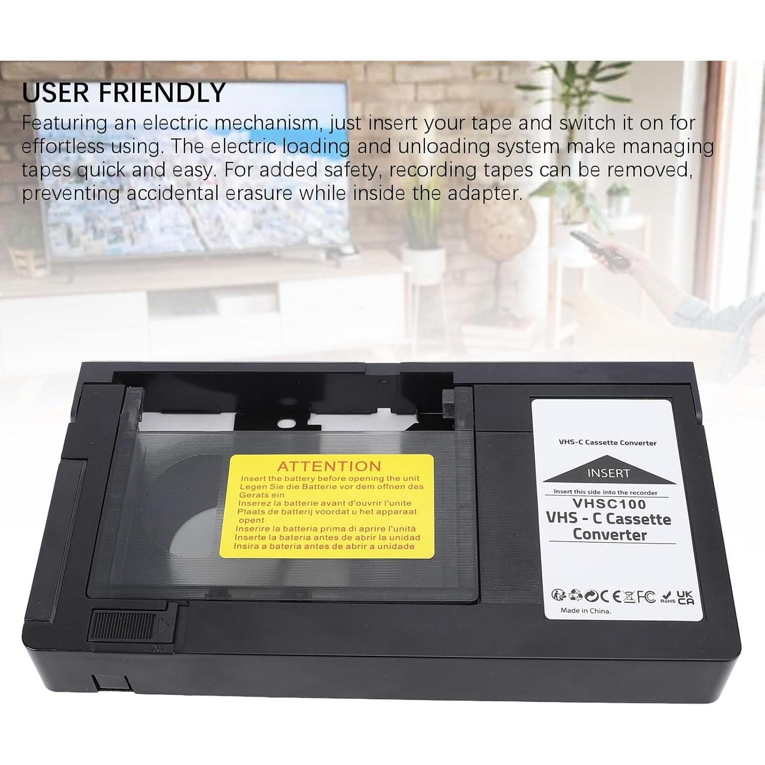 Adaptador de Casete VHS C a VHS VBESTLIFE 188x102mm