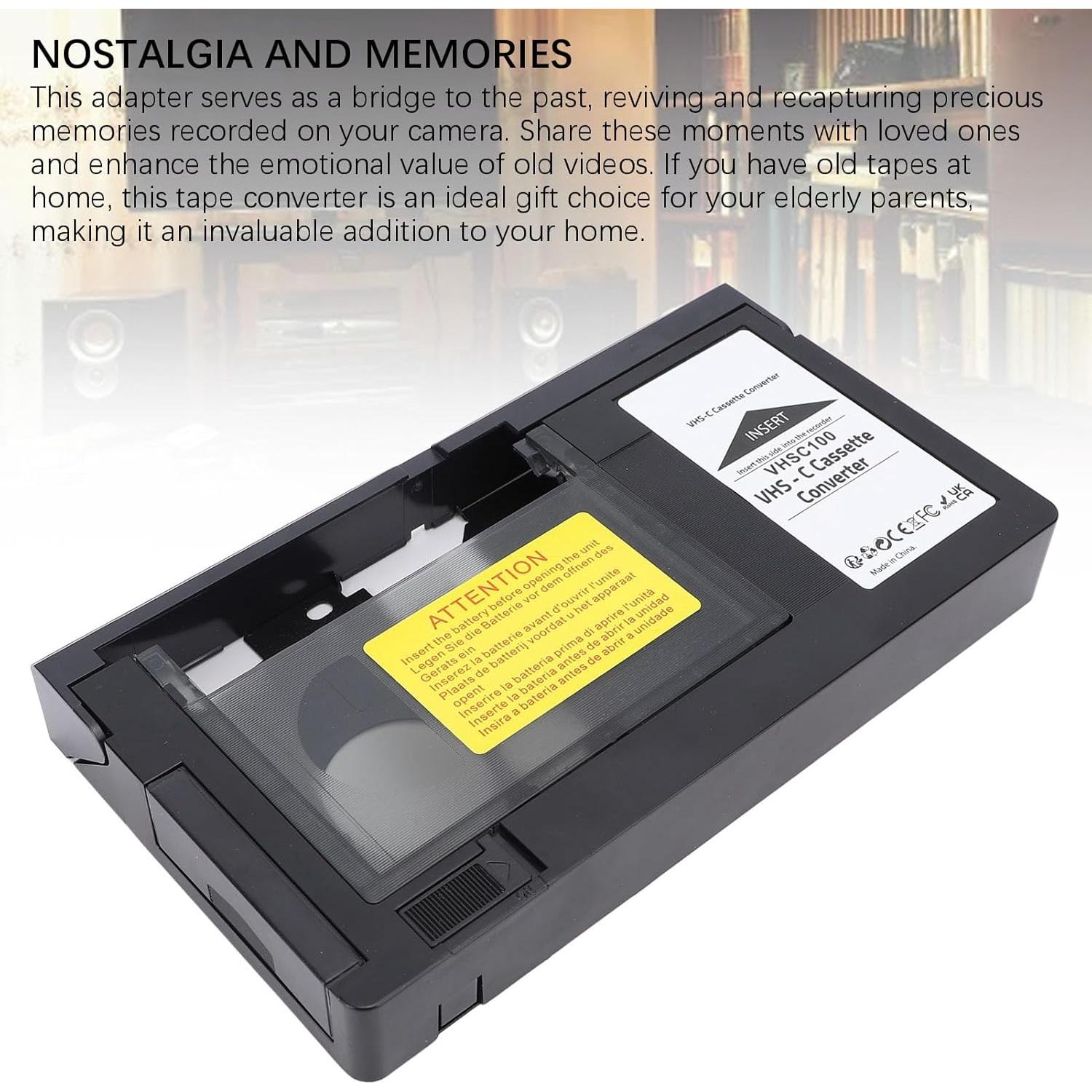 Adaptador de Casete VHS C a VHS VBESTLIFE 188x102mm