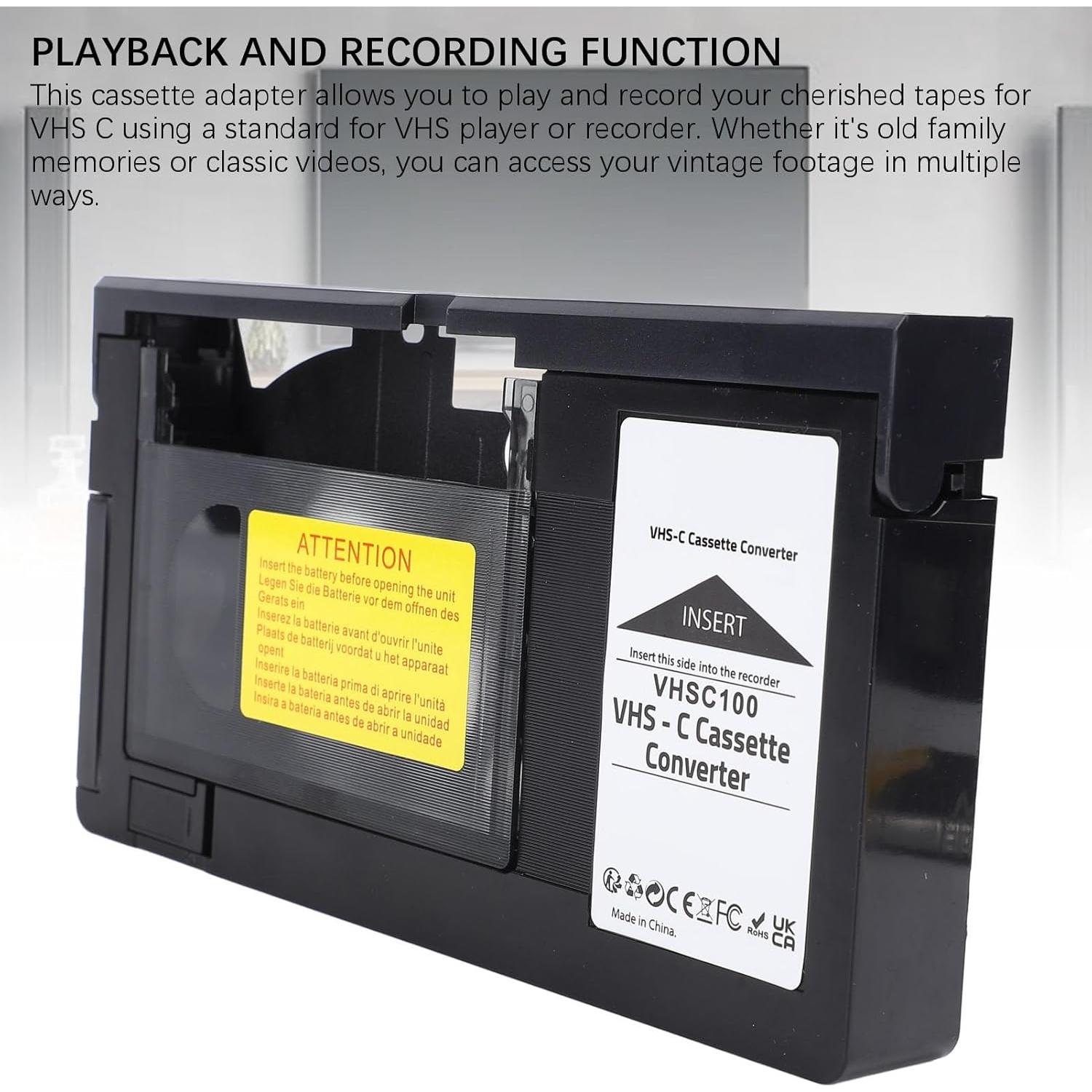 Adaptador de Casete VHS C a VHS VBESTLIFE 188x102mm