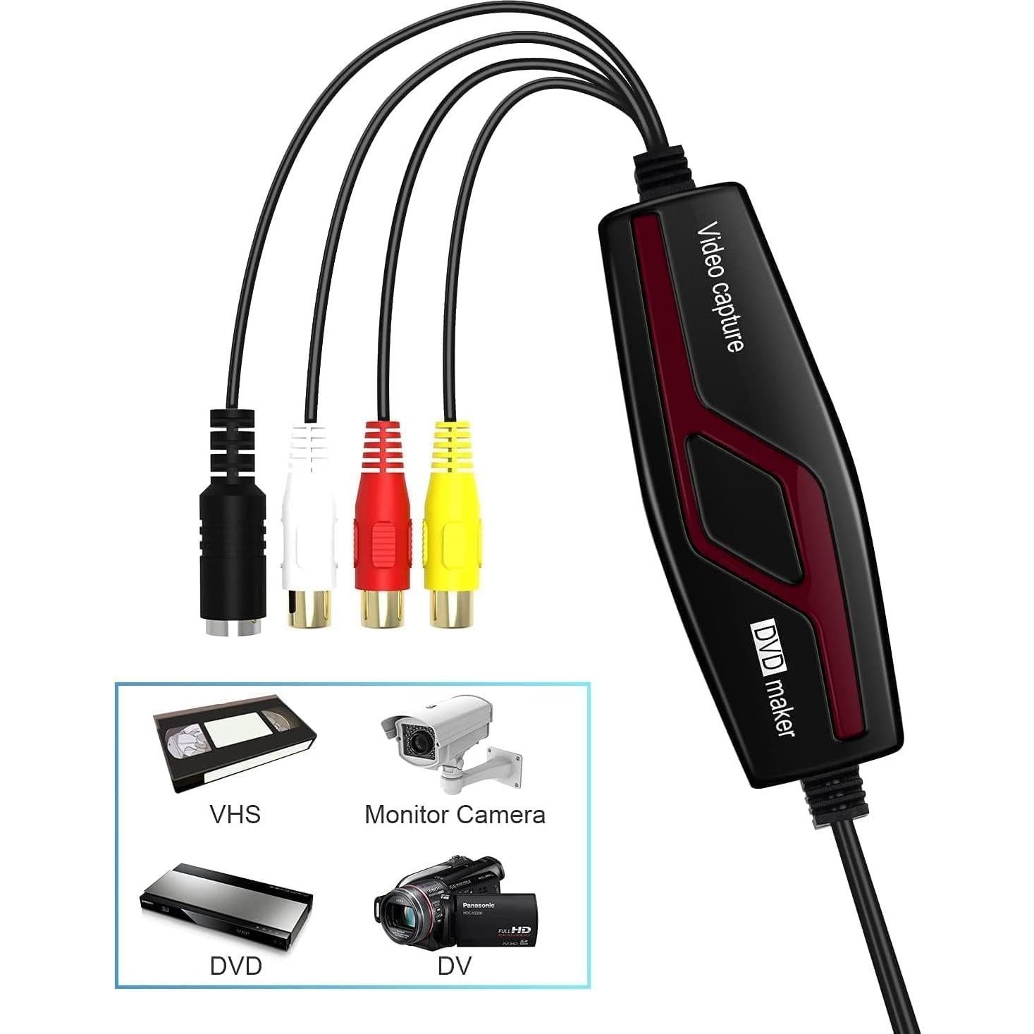 Tarjeta de Captura de Video VIXLW USB 2.0 RCA a Digital 720P