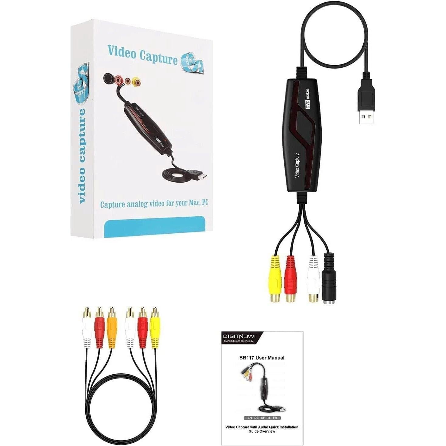 Tarjeta de Captura de Video VIXLW USB 2.0 RCA a Digital 720P