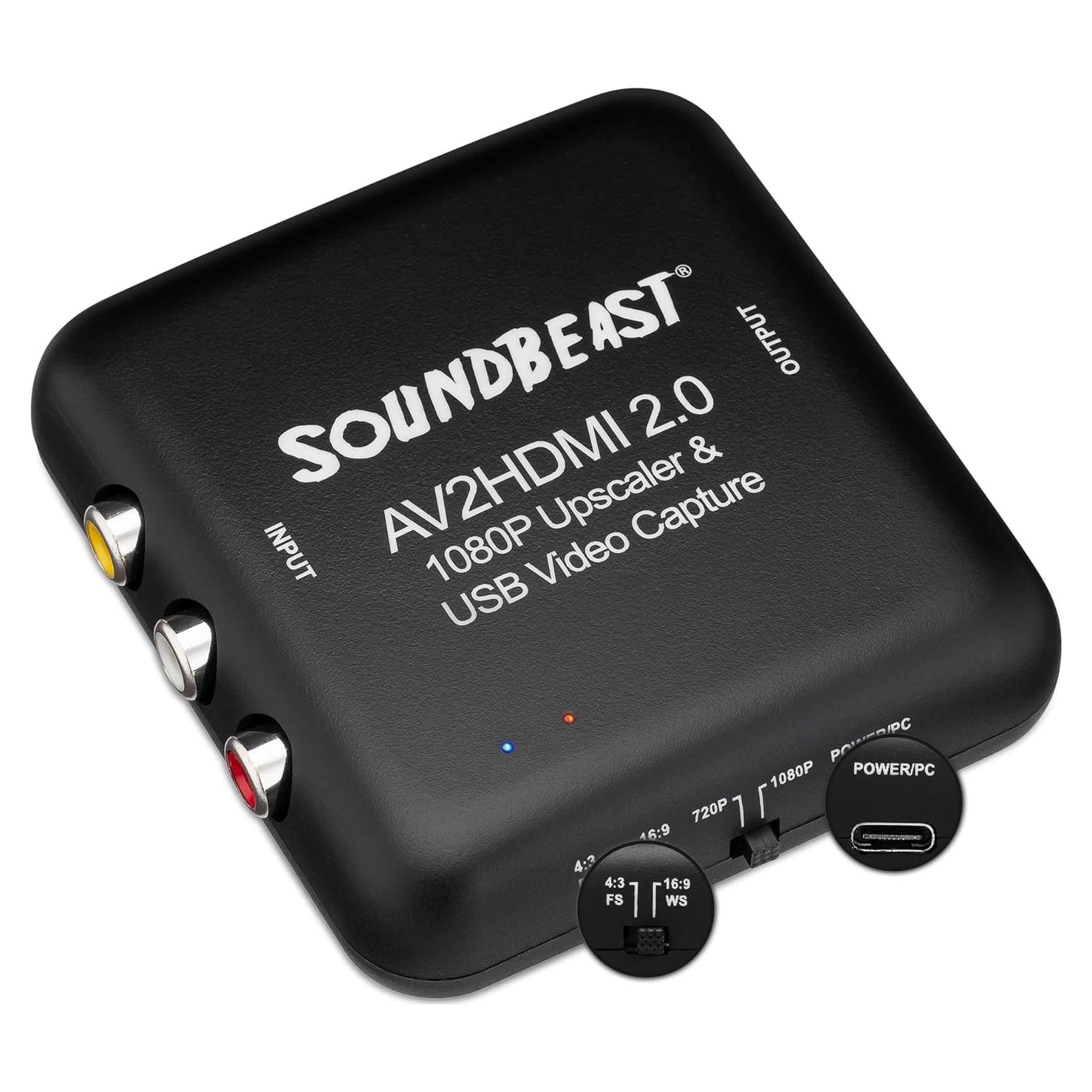 Convertidor AV a HDMI 2.0 SoundBeast - Escalador 1080P