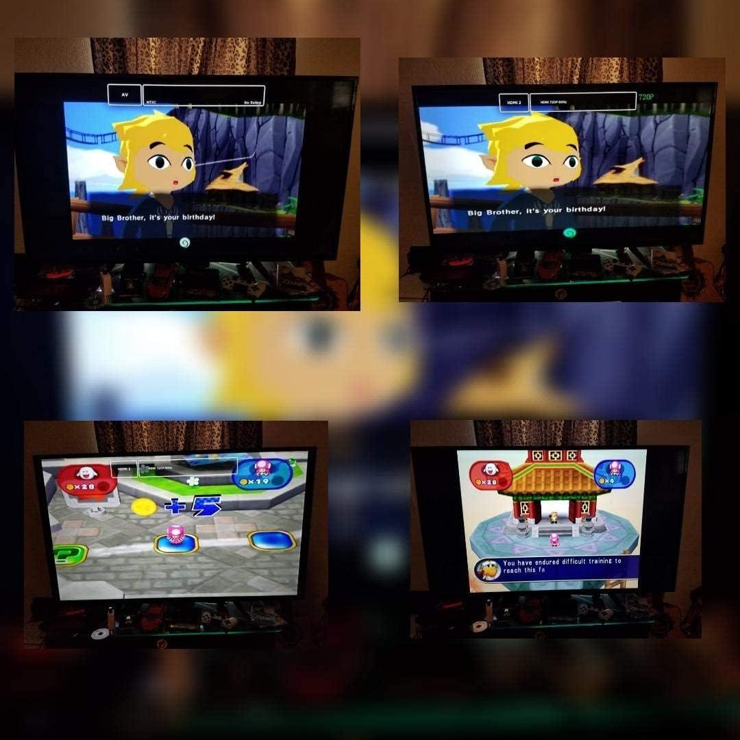 Convertidor RCA a HDMI 1080P Runbod para PS2 Wii Xbox