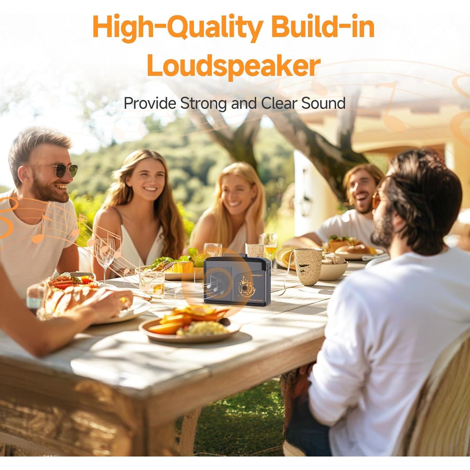 Reproductor de Cinta Cassette Portátil Maypott USB a MP3