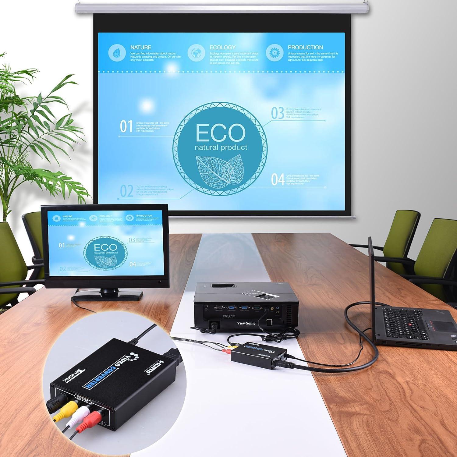 Convertidor HDMI a RCA/S-Video Tendak AV 720P/1080P