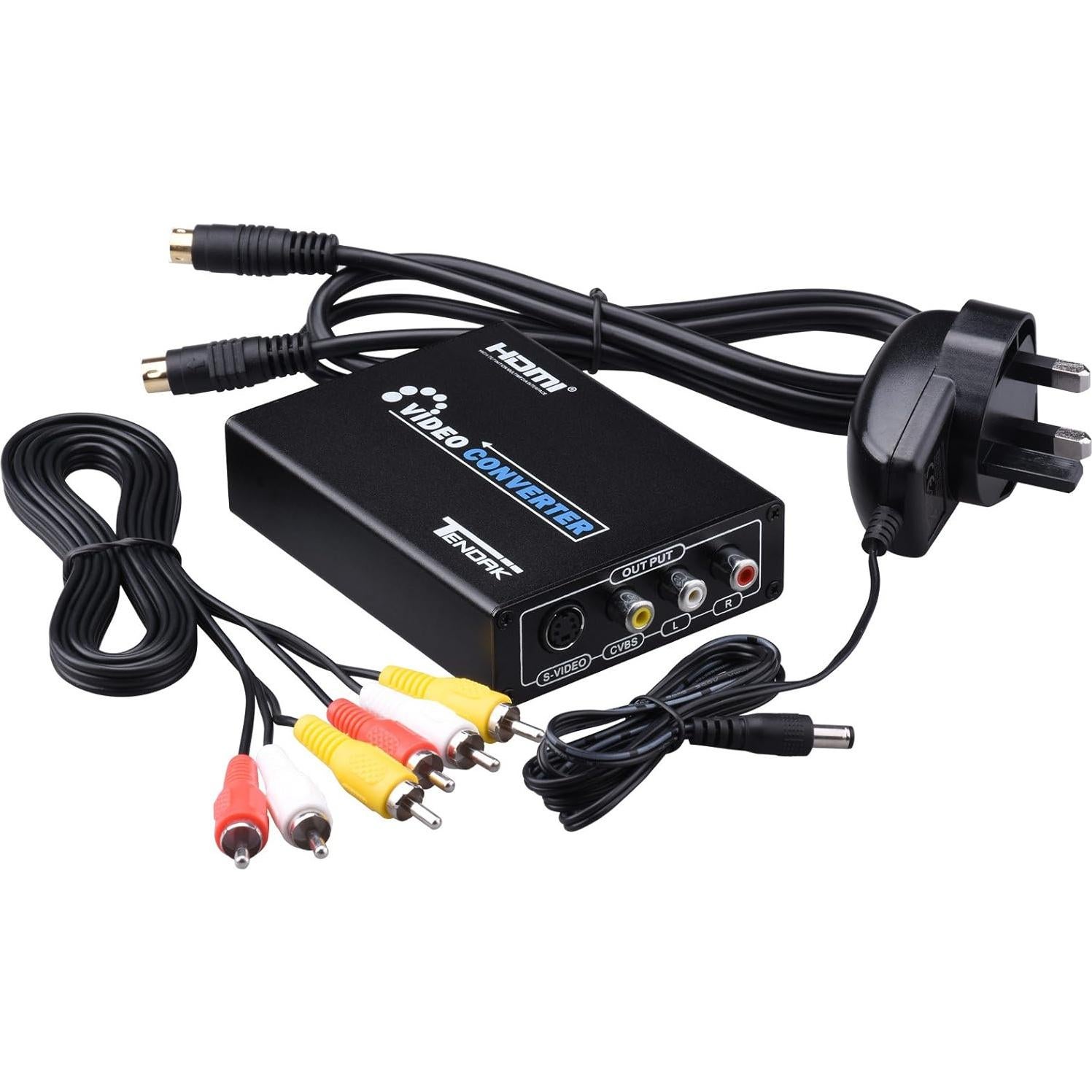 Convertidor HDMI a RCA/S-Video Tendak AV 720P/1080P