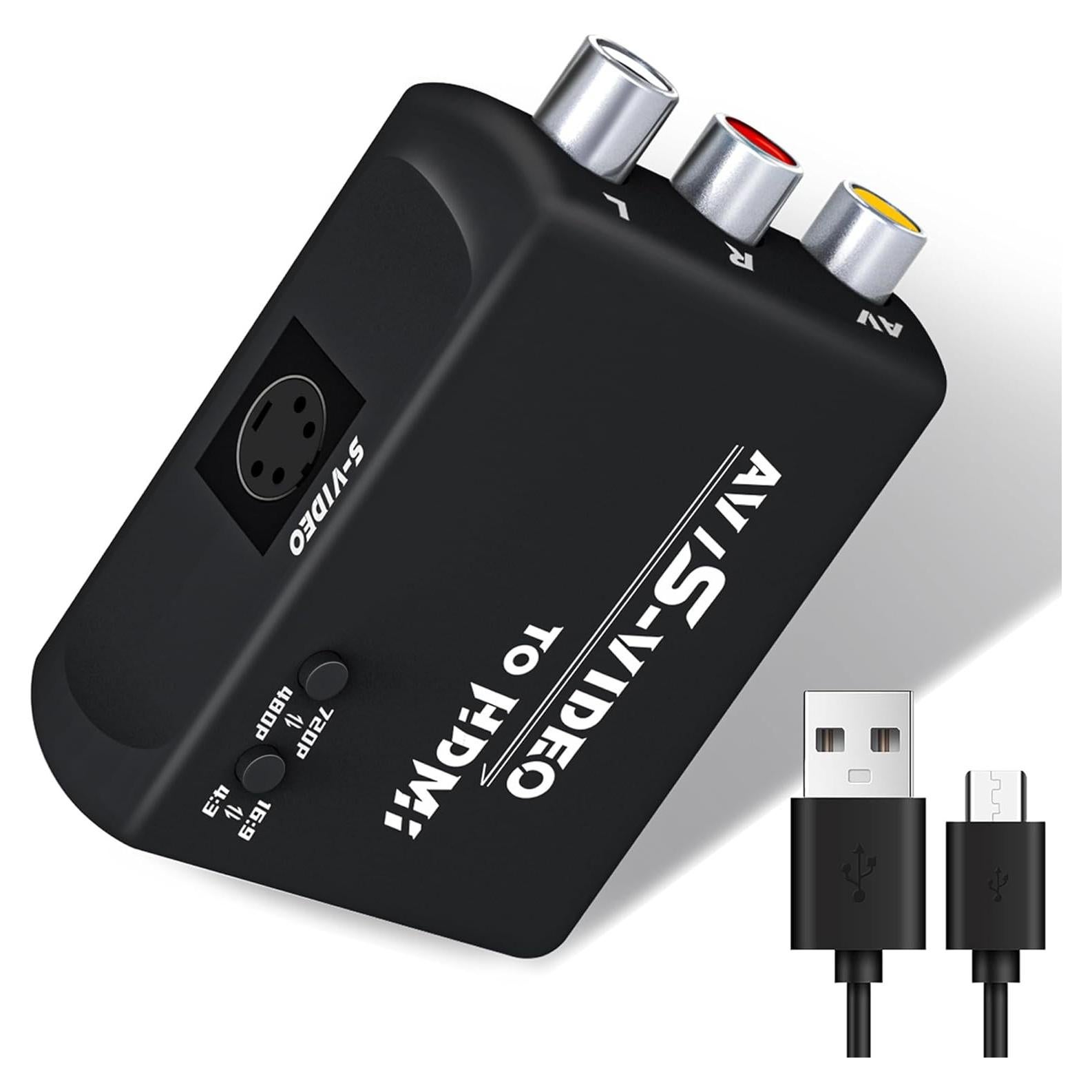 Convertidor S Video a HDMI Oudiwei 720P/480P Compatible TV