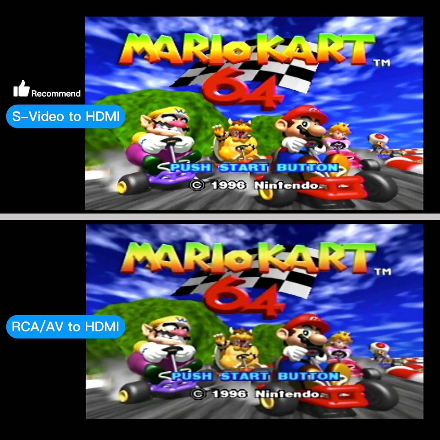 Convertidor S Video a HDMI Oudiwei 720P/480P Compatible TV