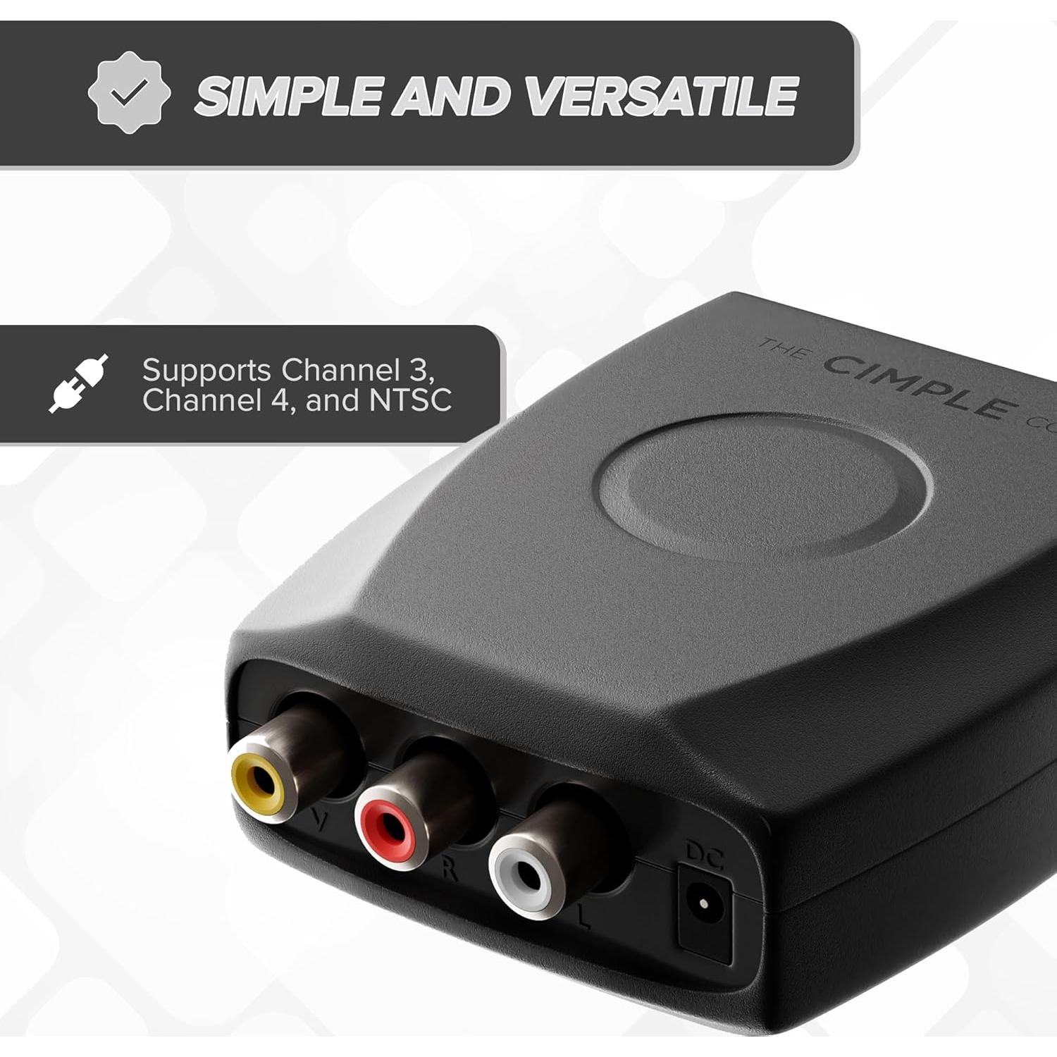 Modulador RF THE CIMPLE CO RCA a Coaxial para TV