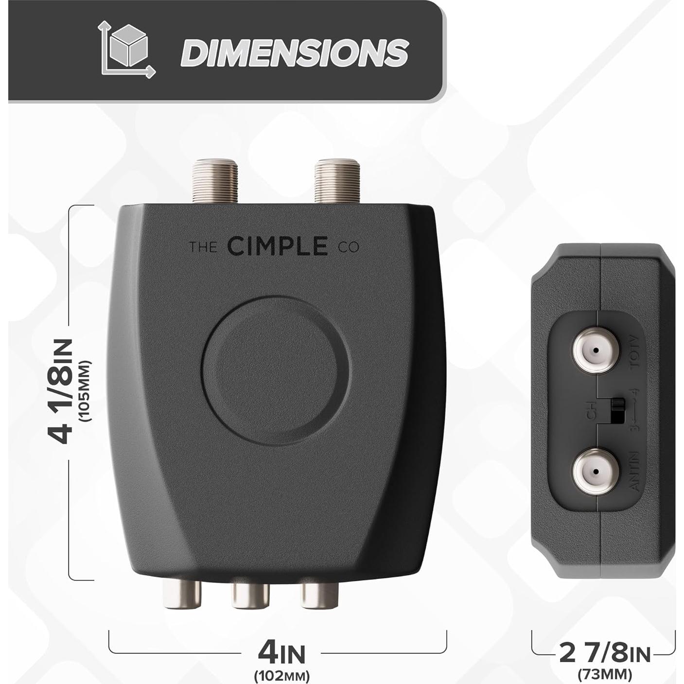 Modulador RF THE CIMPLE CO RCA a Coaxial para TV
