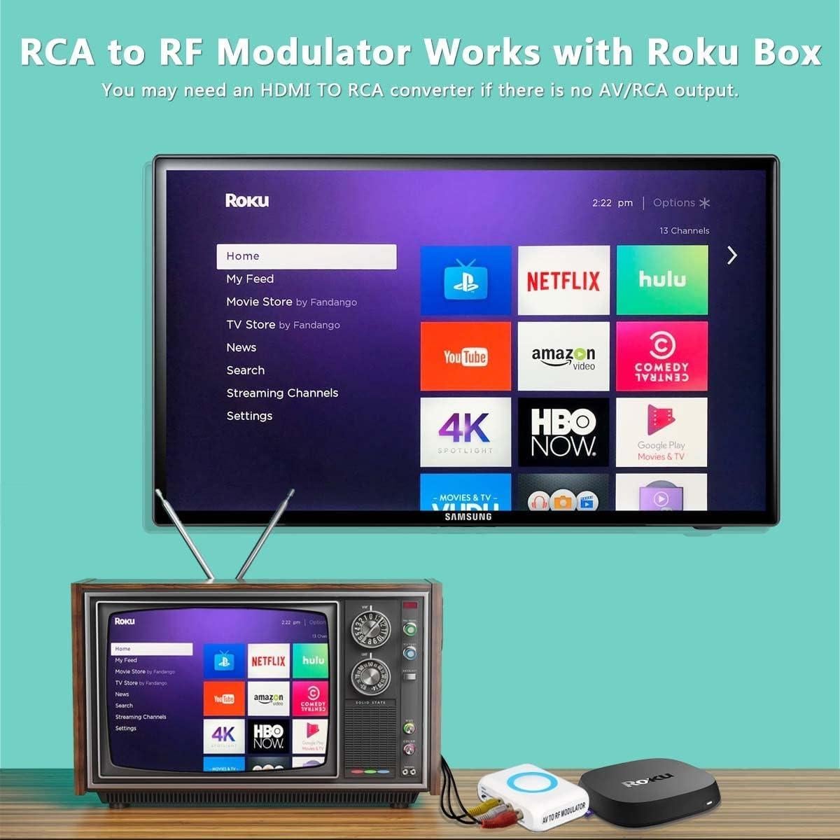 Modulador RF AoeSpy RCA a Coaxial CVBS para Consolas y TV