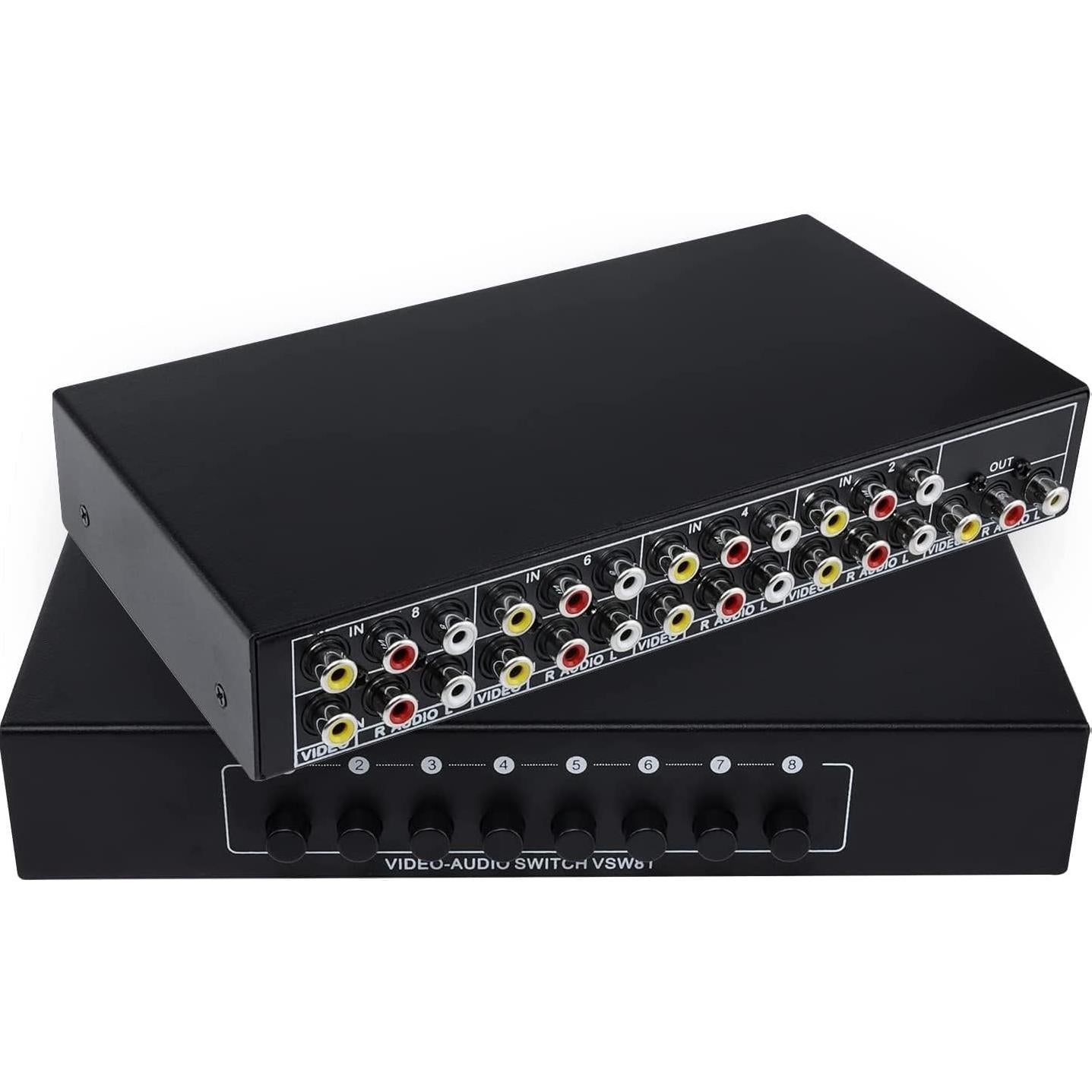 Divisor Amplificador 8 en 1 RCA AV QiCheng 7386 para TV