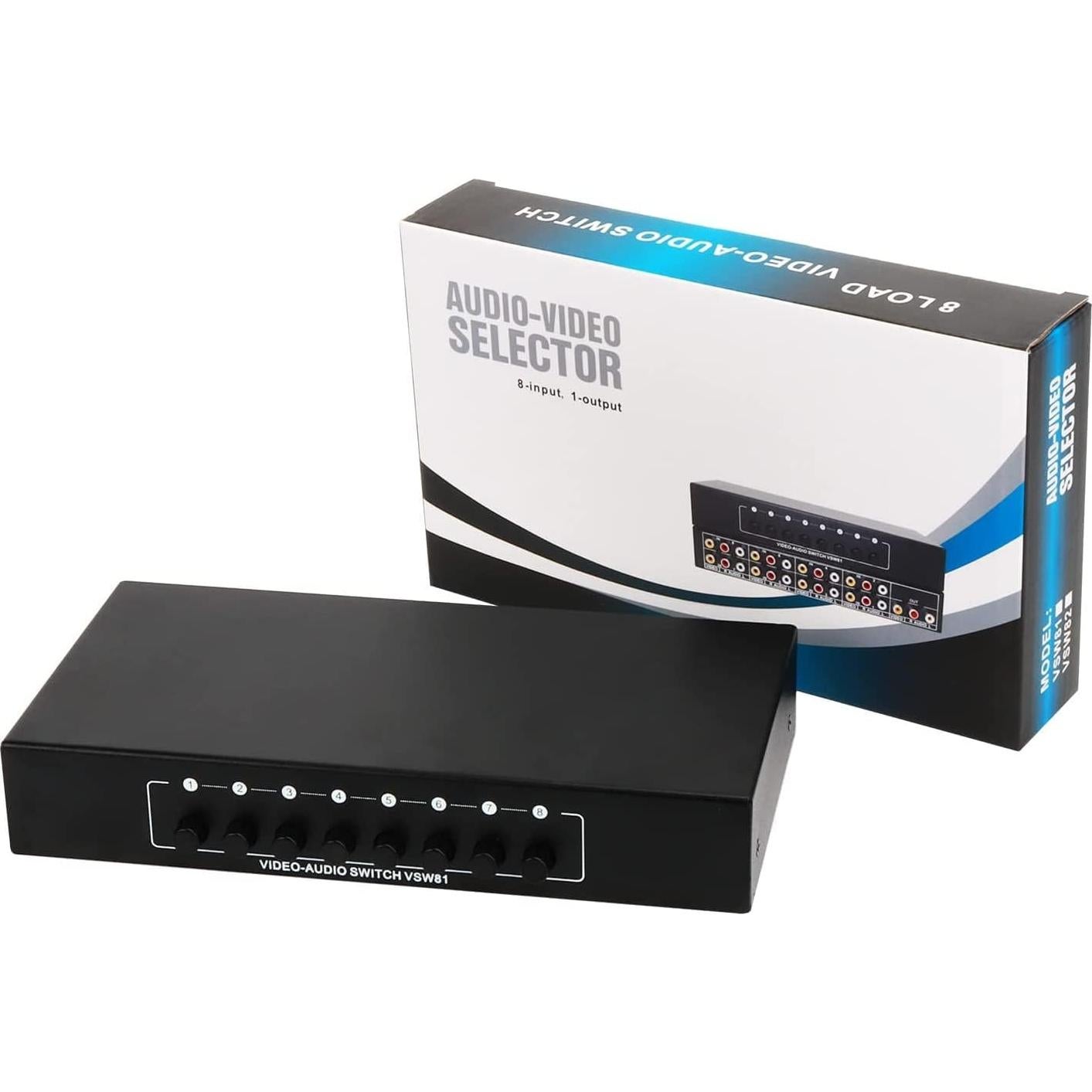 Divisor Amplificador 8 en 1 RCA AV QiCheng 7386 para TV