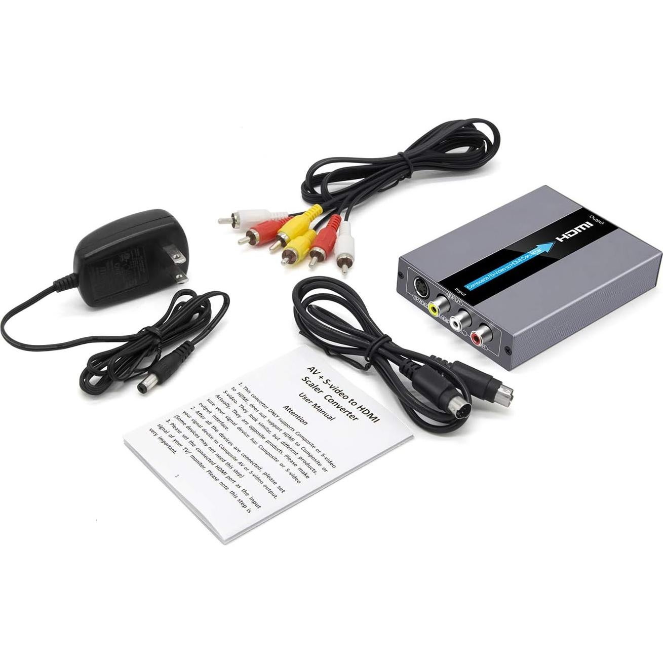 Convertidor RCA S-Video a HDMI EASYCEL 720P/1080P