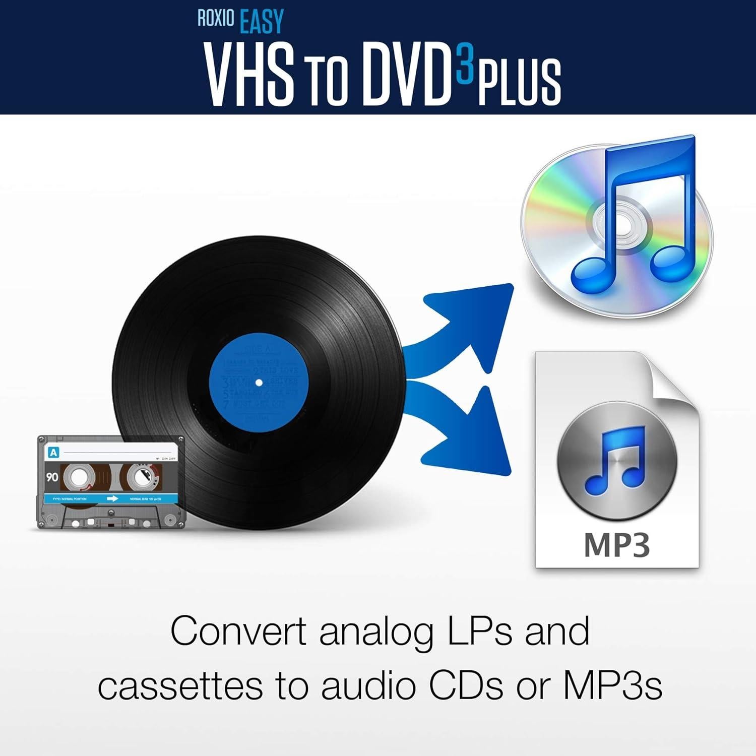 Roxio Easy VHS a DVD 3 Plus - Conversor de VHS a DVD Windows