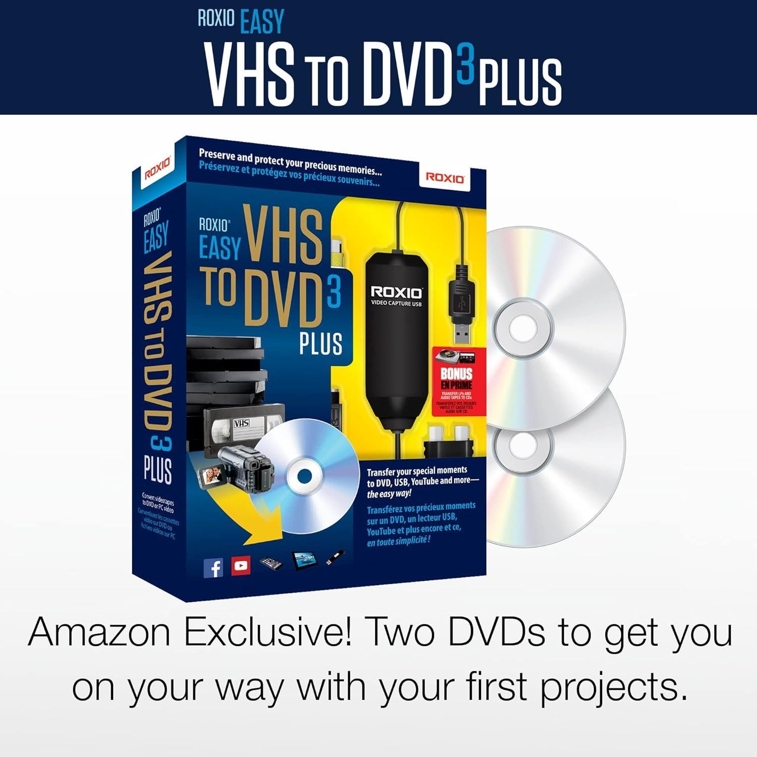 Roxio Easy VHS a DVD 3 Plus - Conversor de VHS a DVD Windows