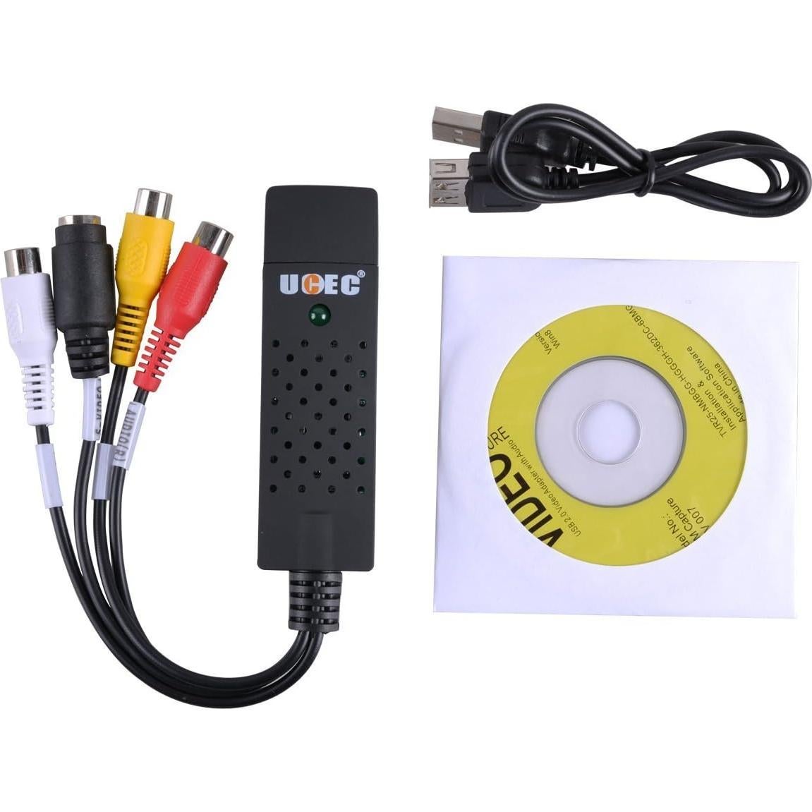 Adaptador de Captura de Video y Audio USB 2.0 UCEC UTV007