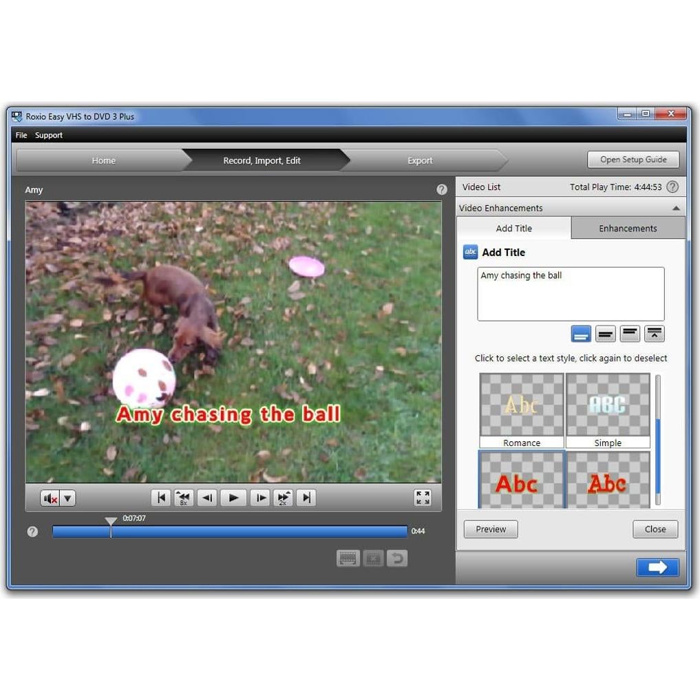 Dispositivo de captura de video USB 2.0 Corel Roxio Easy VHS a DVD 3 Plus