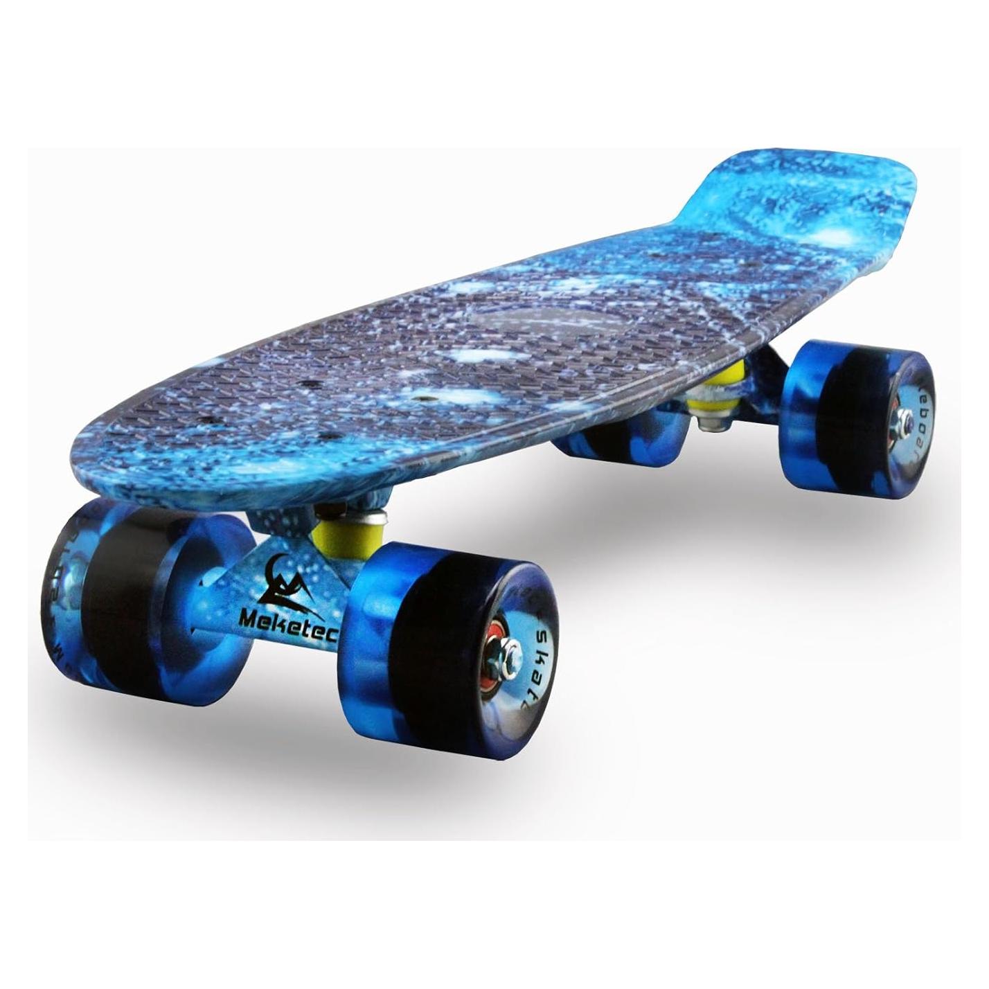 Skateboard Completo Meketec 22.5 cm para Niños y Principiantes