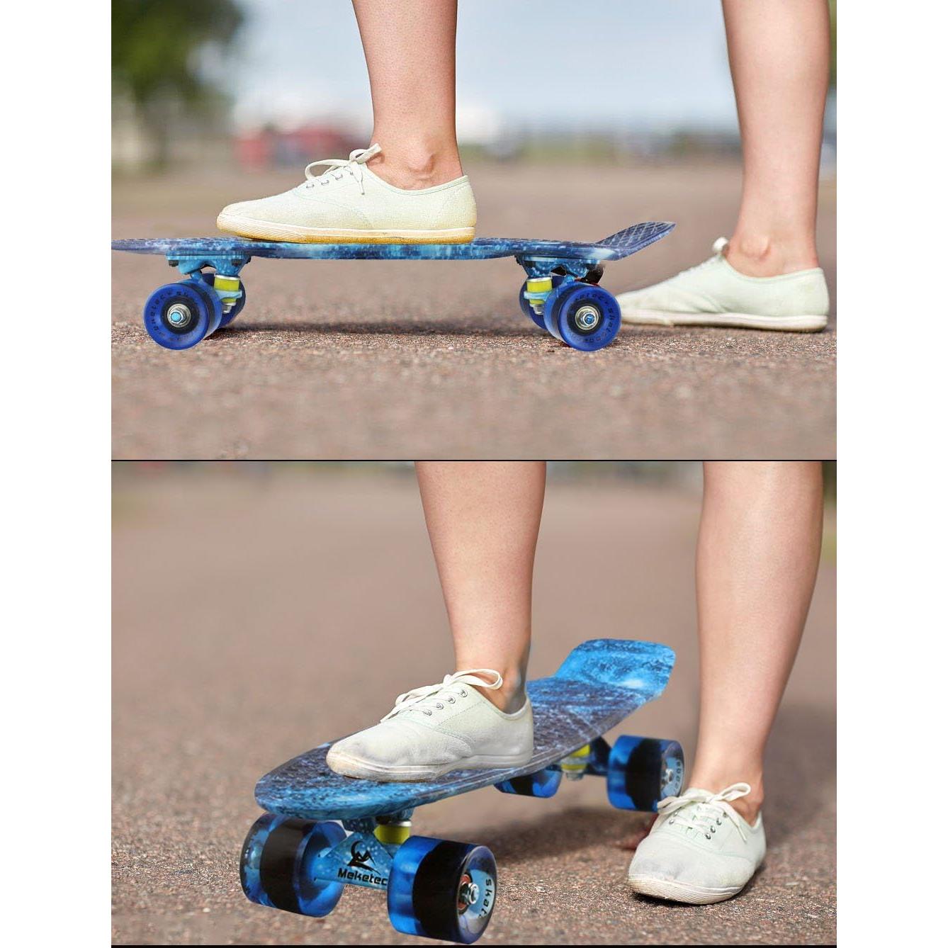 Skateboard Completo Meketec 22.5 cm para Niños y Principiantes