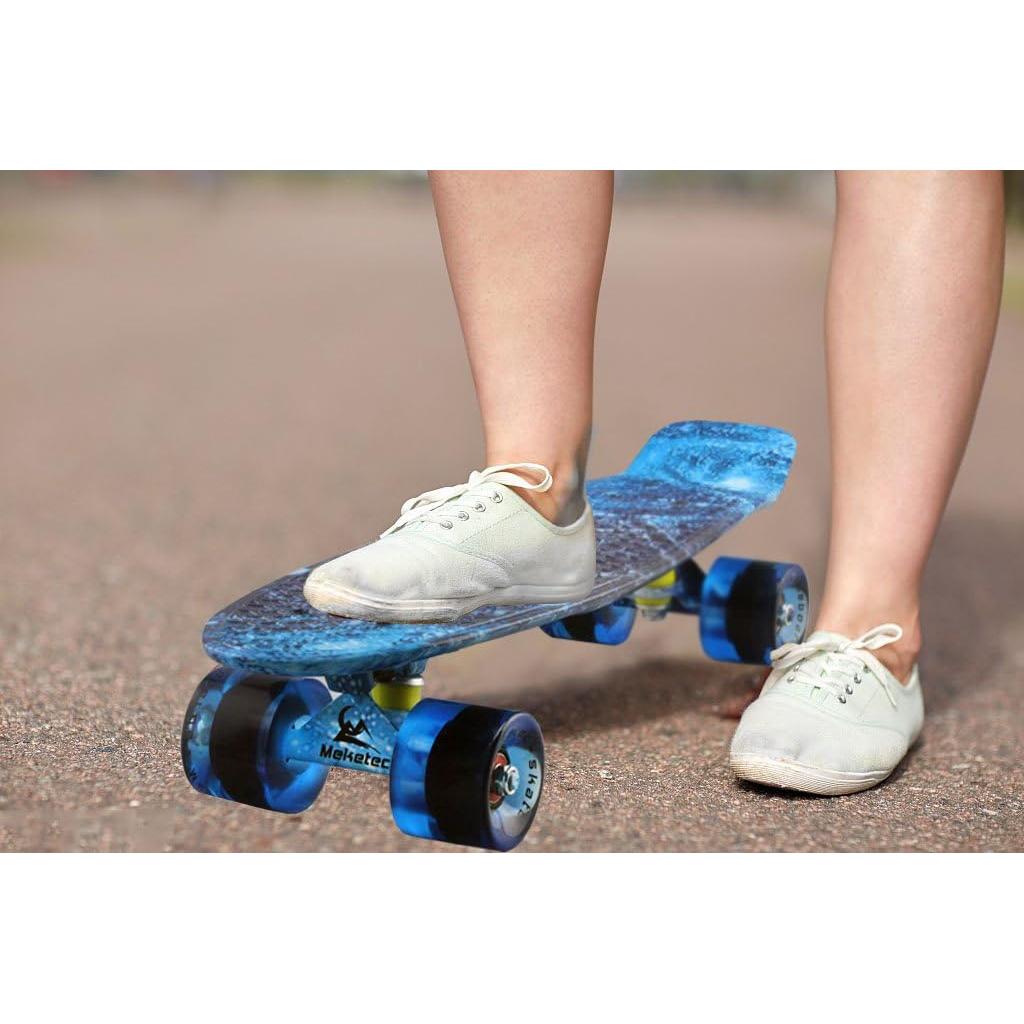 Skateboard Completo Meketec 22.5 cm para Niños y Principiantes