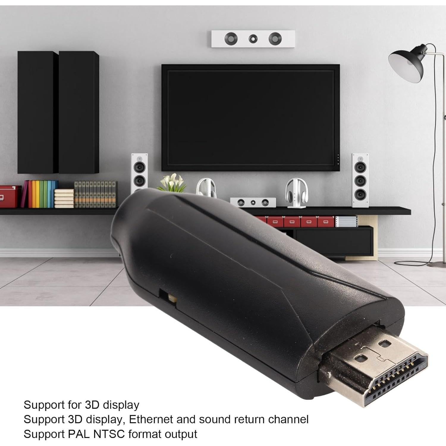 Convertidor HDMI a AV Zopsc 4K 30Hz Compatible con VHS y DVD