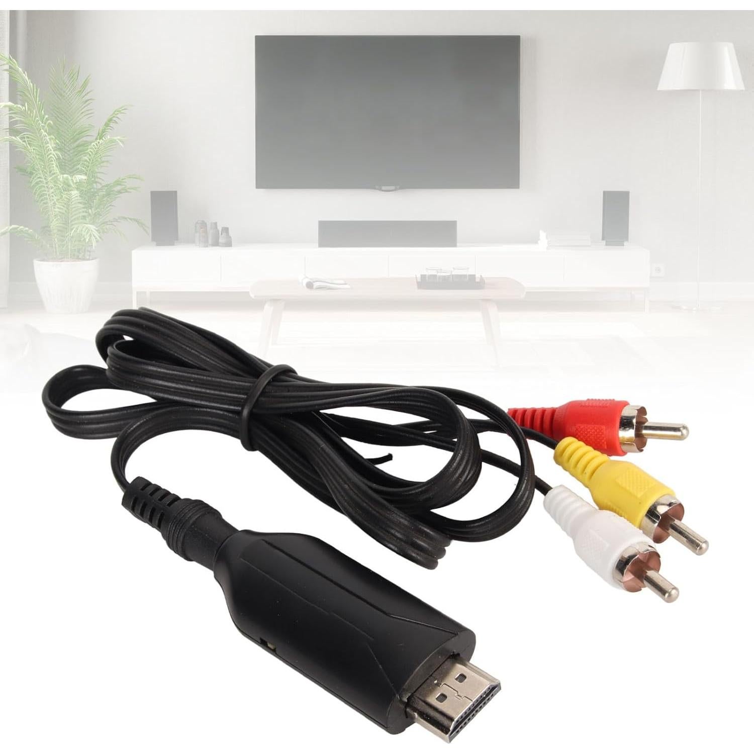 Convertidor HDMI a AV Zopsc 4K 30Hz Compatible con VHS y DVD