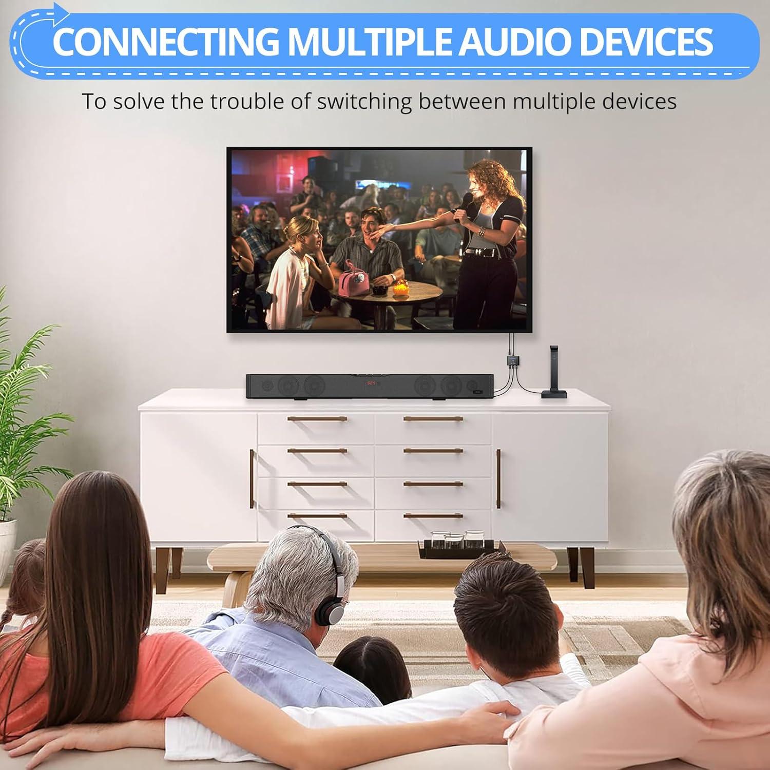 Divisor Óptico Digital CAMWAY 1x3 SPDIF Toslink 1m