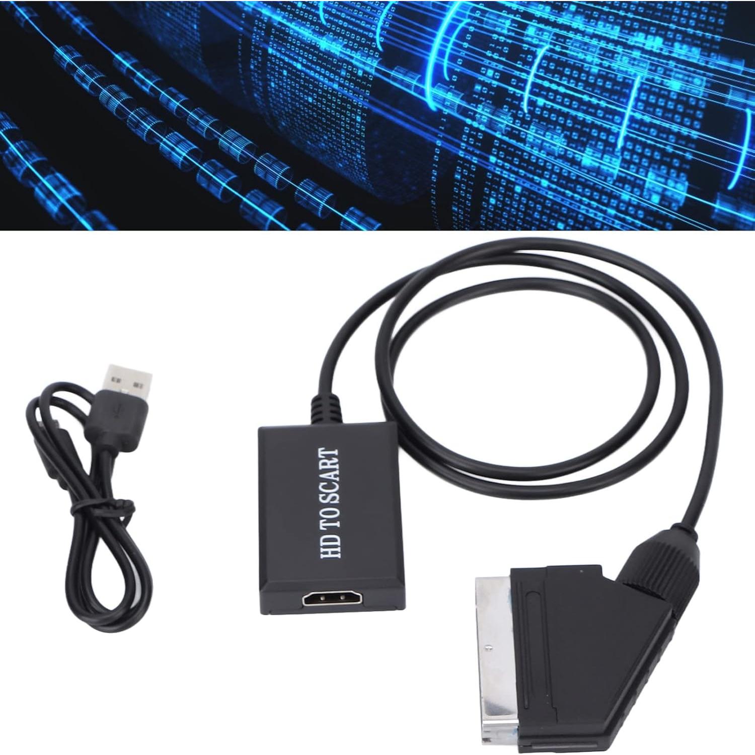 Convertidor HDMI a SCART Acogedor - Adaptador Video HD 16x13cm
