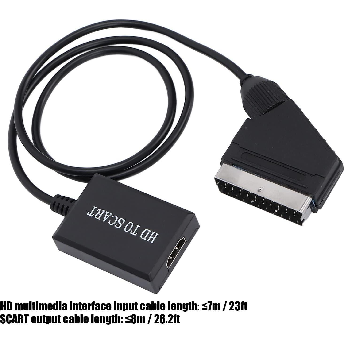 Convertidor HDMI a SCART Acogedor - Adaptador Video HD 16x13cm