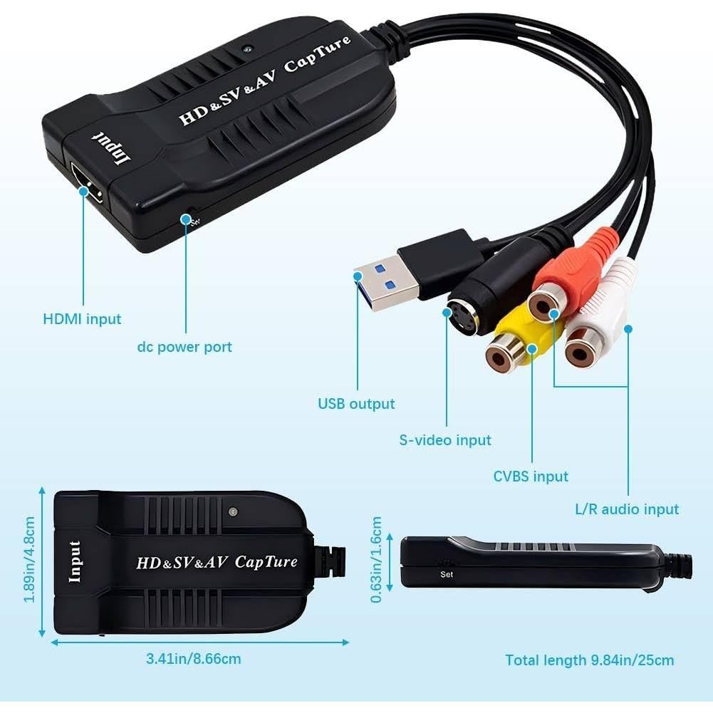 Tarjeta de Captura de Video TheJuns CapCards2.0 1080P HDMI AV
