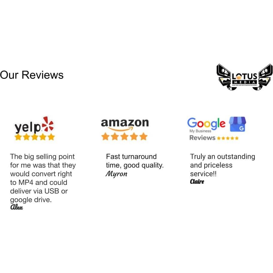 Digitalización de Video VHS a MP4 por Lotus Media - 1 Cinta