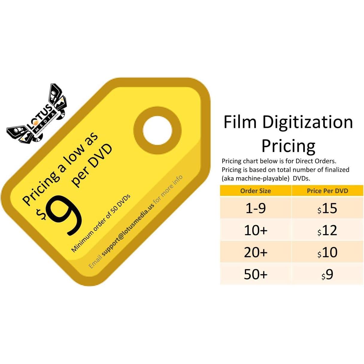 Servicio de Transferencia DVD a MP4 Lotus Media - 10 Días