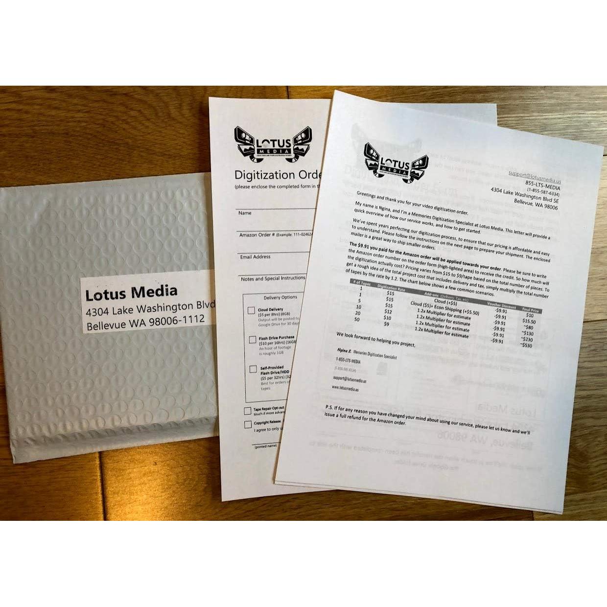 Servicio de Transferencia DVD a MP4 Lotus Media - 10 Días