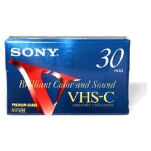 Cinta de Video VHS-C Sony 30 Minutos Grado Premium