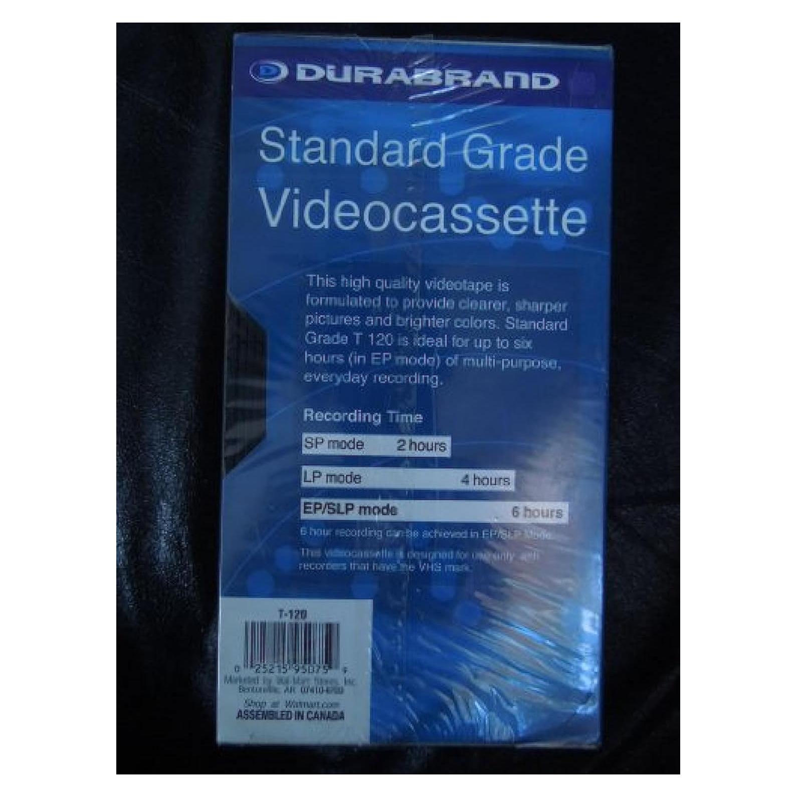 Videocinta VHS Durabrand 6 Horas Grado Estándar Modo EP