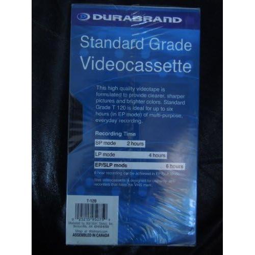 Videocinta VHS Durabrand 6 Horas Grado Estándar Modo EP