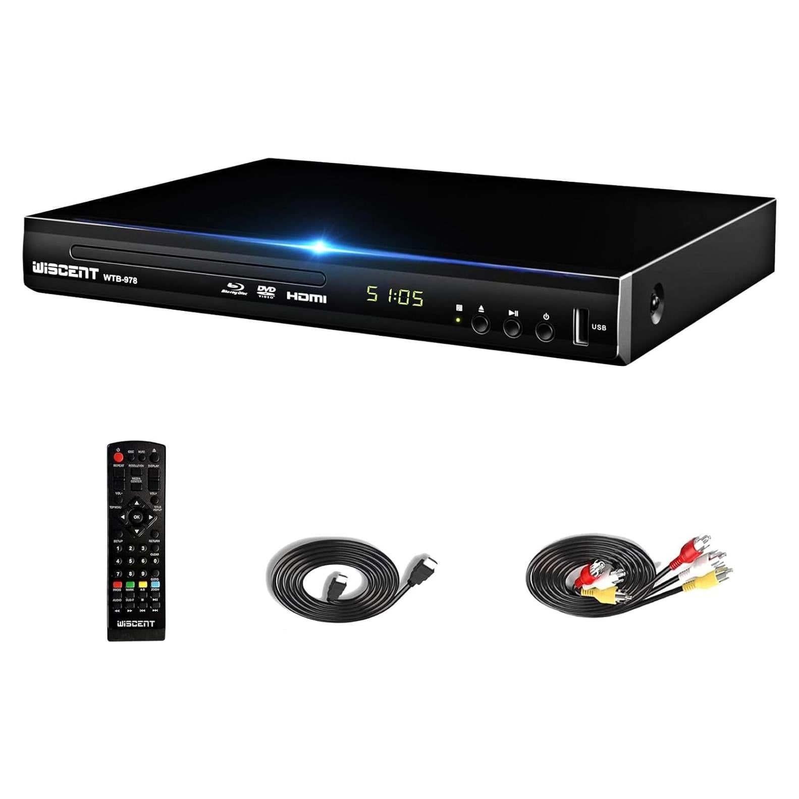 Reproductor Blu Ray DVD WISCENT WTB-978 Full HD 1080p