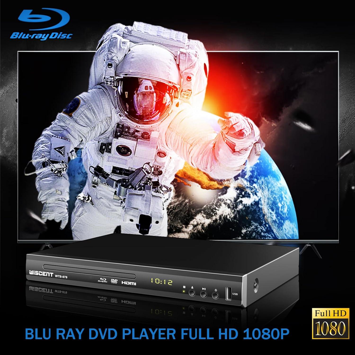 Reproductor Blu Ray DVD WISCENT WTB-978 Full HD 1080p