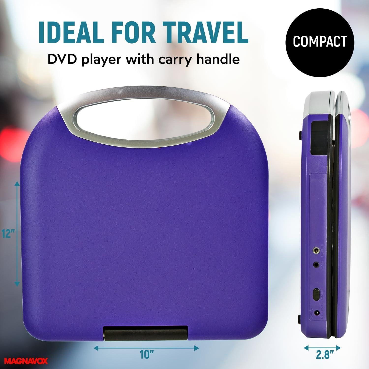 Reproductor DVD Portátil Magnavox MTFT750-PL 7" TFT Púrpura