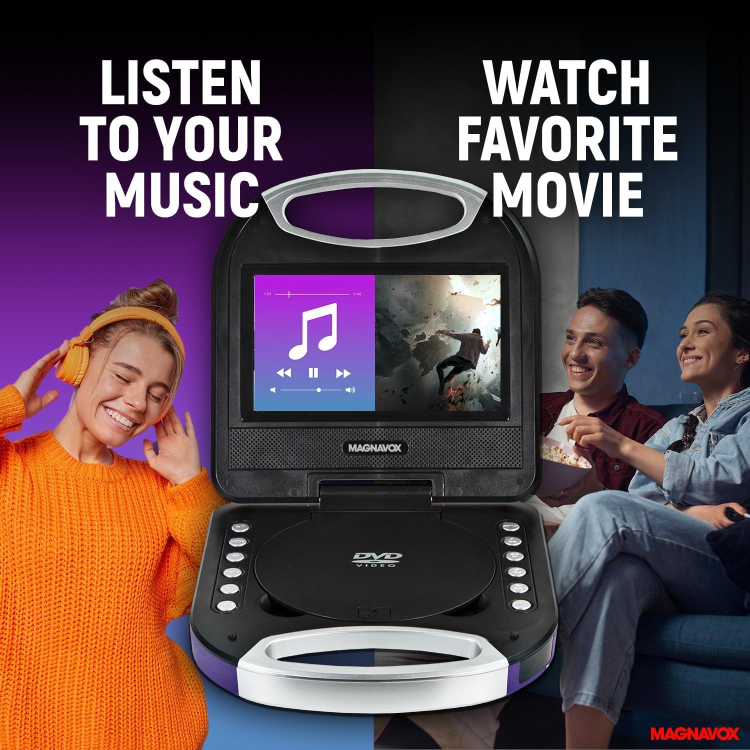 Reproductor DVD Portátil Magnavox MTFT750-PL 7" TFT Púrpura